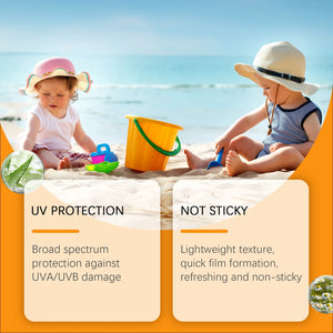 SPF 50+ Children Mild Sunscreen Cream Not Irritating Prevent UVA/UVB Sunburn Refresh Moisturize Nourish Children Sunscreen Cream