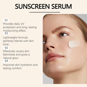 Moisturizing Face Concealer Cream Hydrating Sunscreen Primer Lightweight Natural Brightening for All Skin Flawless Base Makeup