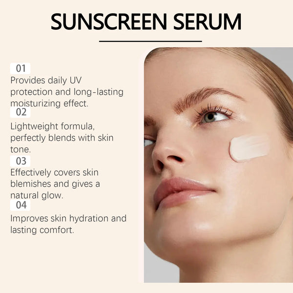 Moisturizing Face Concealer Cream Hydrating Sunscreen Primer Lightweight Natural Brightening for All Skin Flawless Base Makeup
