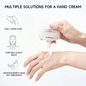 SAINVANA Intensive Care Nourishing Moisture Hand Cream Reduce Hand Wrinkles for Dry Cracked Hands Healthy-Looking Skin Vegan