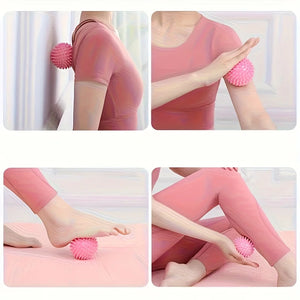 Spiky Massage Balls for Feet, Back, Hands, Muscles - Firm, Medium and Soft Spiked Massager Rollers for Plantar, Exercise