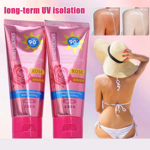 Sunscreen SPF90+ UV Radiation Protection Lsolation Moisturizing Brighten Face Body Arm Thighs Sunblock Skin Care Sunscreen Cream