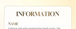 SADOER Collagen Moisturizing Hand Cream Anti Aging Replenish Whitening Repair Damaged Skin Hydrating Hands Skin Care