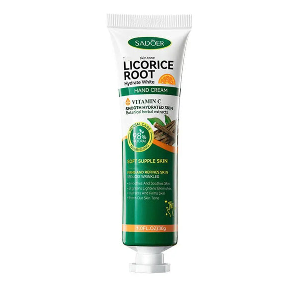 1/3/5/10 pcs SADOER Liquorice Whitening Hydrating Hand Cream with plant Essence Moisturizing Nourishing Brightening Hands Care