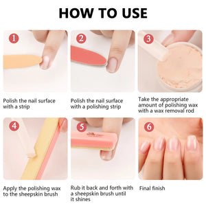 Make Up Set Nail Buffer Block Files Manicure Buffers For Nalis Care Tools High Qualtity Nail Care Buffering Cream Manicure Set