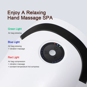 Electric Hand Massager Air Bag 3 Modes Hot Compress Kneading Hand Massage Machine Promote Finger Blood Circulation Relax Hands