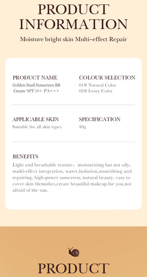 SPF50 Sunscreen BB Cream Face Makeup Foundation Primer Moisturizer Concealer Sun Block Protection Isolation
