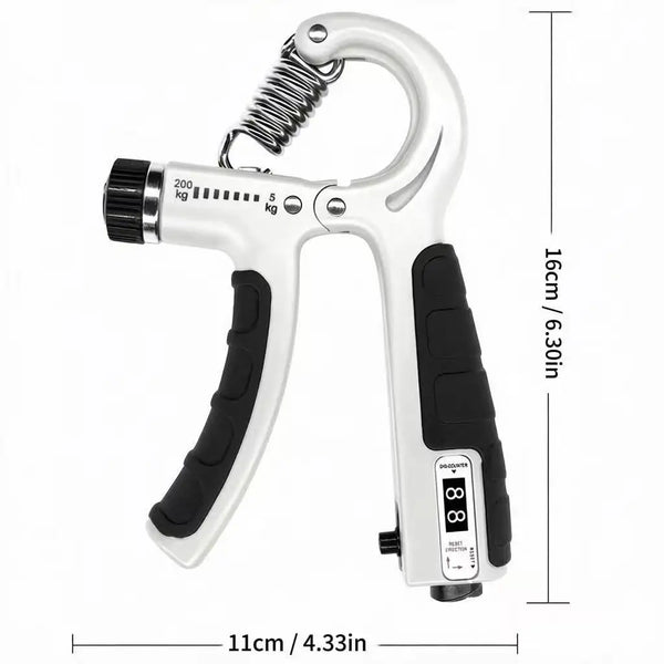Professional Mechanical Counter Hand Gripper for Forearm And Hand Strength Training with 5-200KG Adjustable Resistance