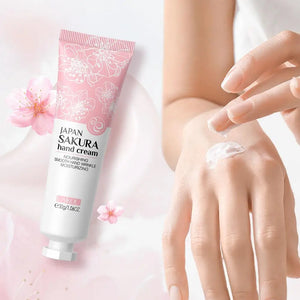 LAIKOU Sakura Hand Cream Deep Moisturizing & Restoring Hand Lotion for Dry Skin,Non-Greasy, Fast Absorbing Hand Care Cream