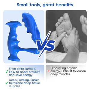 2 Pieces Thumb Saver Massage Tools Deep Tissue Manual Hand Finger Pressure Massager Body Trigger Point Relaxed Relieve Fatigue