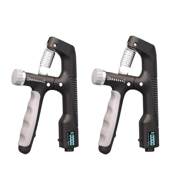 1/2Pcs 10-100KG Adjustment Smart Counting Hand Grip Spring Finger Pinch Wrist Expander Power Strengthening Pliers Fitness Tool