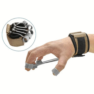 Finger Extensor Exerciser - Silicone Hand Grip Strengthening Trainer with Adjustable Resistance Band, Hand Expander for Enhance