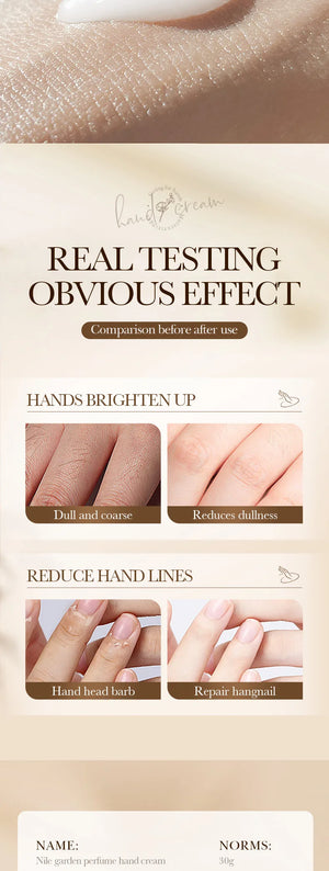30g Garden perfume Hand Cream Plant Extract Moisturizing Flowers Nutrients Dry Crakced Repair Soft Whitening Oil Control Rose