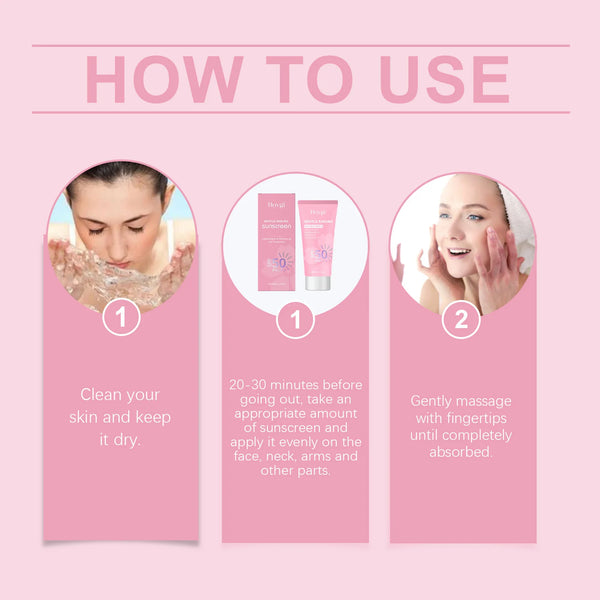 Cherry Blossom Sunscreen Cream Spf 50+ Long-Lasting Anti UV Anti-Aging Anti Oxidant Oil Control Non-greasy Waterproof Sunblock