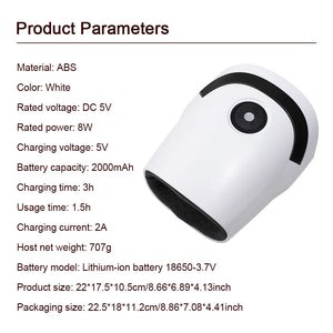 Electric Hand Massager Air Bag 3 Modes Hot Compress Kneading Hand Massage Machine Promote Finger Blood Circulation Relax Hands