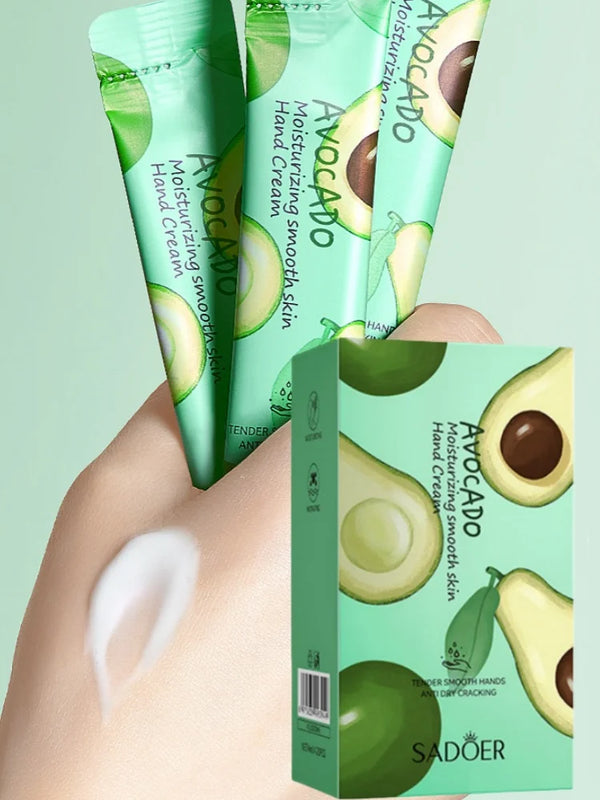 20 Sticks in a Box, Avocado Moisturizing and Hydrating Hand Cream, Moisturizing and Nourishing, Hand Cream, Face Cream, Body Cream, Multi-Use, Individually Packaged for Easy Portability, for Daily Skin Care and Travel.