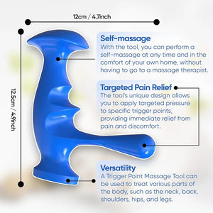 2 Pieces Thumb Saver Massage Tools Deep Tissue Manual Hand Finger Pressure Massager Body Trigger Point Relaxed Relieve Fatigue