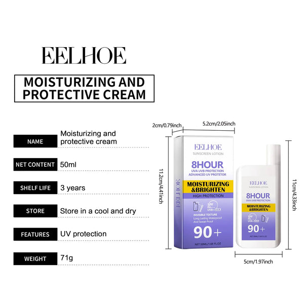 Sunscreen Cream Spf 90+ UV Protective Sunburn Repair Cream Sun Block Isolation Cream Moisturizing Oil-Control Skin Care Products