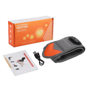 Cordless Heating Wrist Guard 660&850nm Red Light Hot Compress Wristband 3 Levels Electric Vibration Massage Hand Wrist Brace
