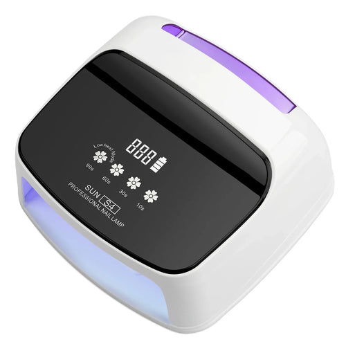 288W Professional Nail Lamp Rechargeable 66LEDS UV LED Nail Drying Lamp Cordless Manicure Lamp With 5Timer Setting Smart Sensor