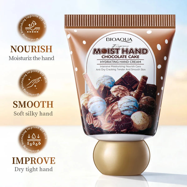 BIOAQUA Donut Chocolate Hand Cream Moisturizing Nourishing Anti-aging Anti Wrinkles Whitening Hands Skin Care Products