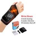 Electric Wrist Massager Heating Pad Vibration 5 Gears Hot Compress Wrist Guard Band USB Recharge Adjustable Wrist Protection