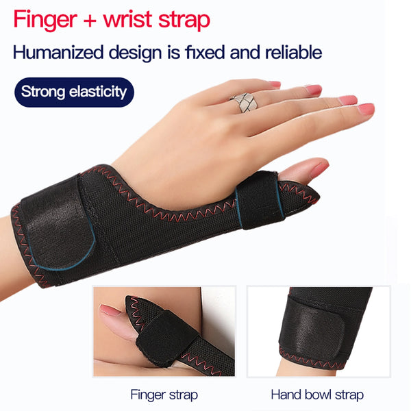 Heating Masage Thumb Wrist Support Brace Electric Heated Finger Pad Thumb Stabilizer for Carpal Tunnel Relief Finger Massager