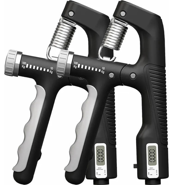 1/2Pcs 10-100KG Adjustment Smart Counting Hand Grip Spring Finger Pinch Wrist Expander Power Strengthening Pliers Fitness Tool