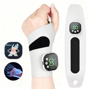 EMS Electric Cordless Hand Wrist Massager 10 Mode Vibration Massage Relieve Hand Muscle Fatigue USB Rechargeable Wrist Brace Wra