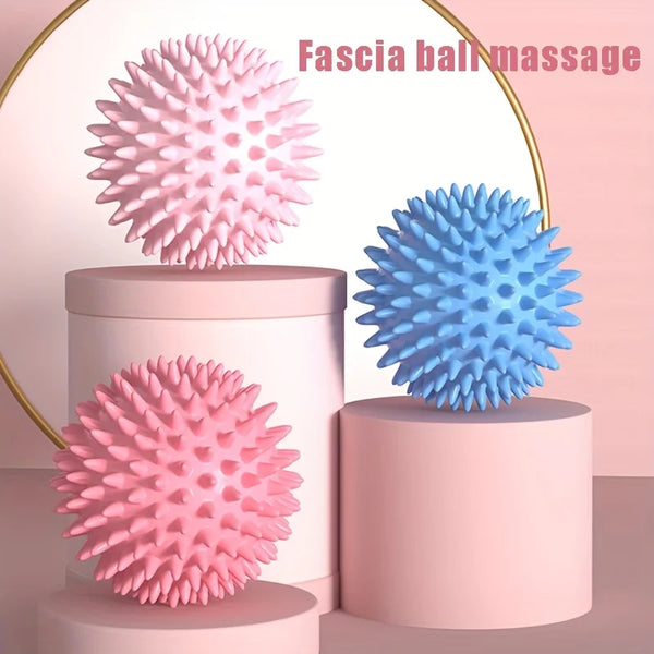 Spiky Massage Balls for Feet, Back, Hands, Muscles - Firm, Medium and Soft Spiked Massager Rollers for Plantar, Exercise