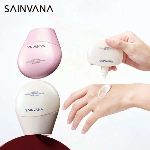 SAINVANA Intensive Care Nourishing Moisture Hand Cream Reduce Hand Wrinkles for Dry Cracked Hands Healthy-Looking Skin Vegan