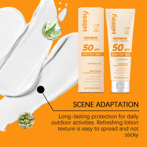 SPF 50+ Children Mild Sunscreen Cream Not Irritating Prevent UVA/UVB Sunburn Refresh Moisturize Nourish Children Sunscreen Cream