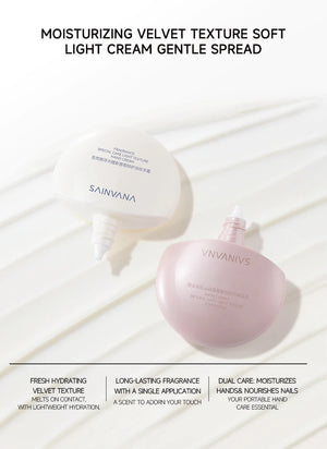 SAINVANA Intensive Care Nourishing Moisture Hand Cream Reduce Hand Wrinkles for Dry Cracked Hands Healthy-Looking Skin Vegan
