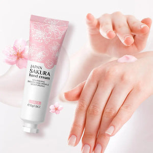 LAIKOU Sakura Hand Cream Deep Moisturizing & Restoring Hand Lotion for Dry Skin,Non-Greasy, Fast Absorbing Hand Care Cream