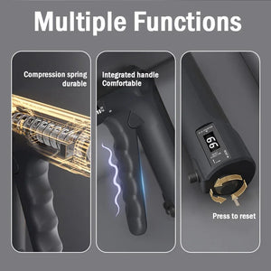 5-60kg Adjustable Hand Grip With Five Finger Trainer Strengthener Handgrip Trainer With Counter Wrist Forearm And Hand Exerciser
