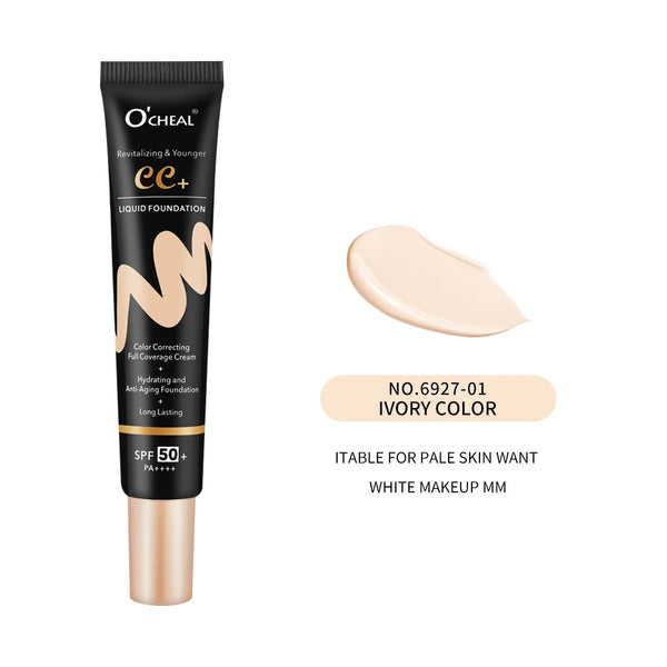 BB Cream SPF50 PA Plus Face Waterproof Foundation Long Lasting Brightening Primer Sunscreen Makeup Base Woman Makeup Cosmetics
