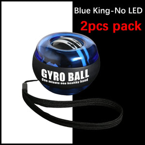 1/2PCS Wrist Power Hand Ball Auto-Start Grip Ball Strengthener Gyroscopic Arm Gyro Hand Ball Home Fitness Forearm Exerciser
