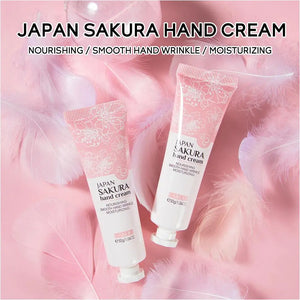 LAIKOU Sakura Hand Cream Deep Moisturizing & Restoring Hand Lotion for Dry Skin,Non-Greasy, Fast Absorbing Hand Care Cream