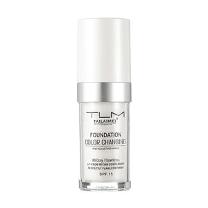 Warm Change Liquid Foundation Sunscreen Lasting Oil Control Easy To Apply Makeup Waterproof Portable