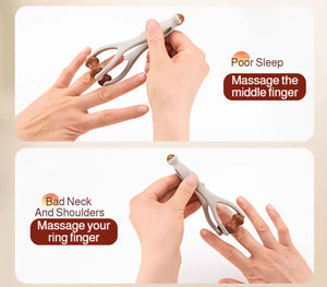 Wooden Finger Roller Massager Acupoint Relief Hand Joint Care Acupressure Massage Tool Hand Relaxation