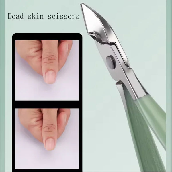 16/12/4 pcs Professional Nail Clippers and Cuticle Nippers Set with Travel Case Manicure Set Pedicure Sets Nail Clippers