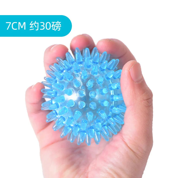Spiky Ball Hollow Soft Transparent Strength Recovery Exercise Stress Relief Massage Ball for Hand Wrist