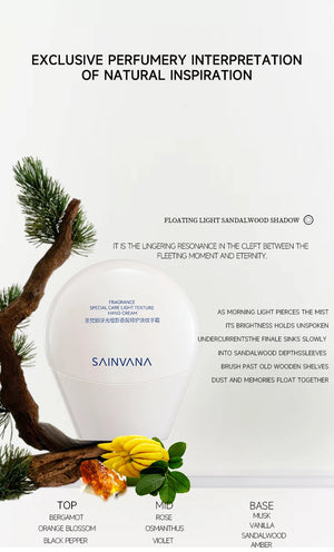 SAINVANA Intensive Care Nourishing Moisture Hand Cream Reduce Hand Wrinkles for Dry Cracked Hands Healthy-Looking Skin Vegan