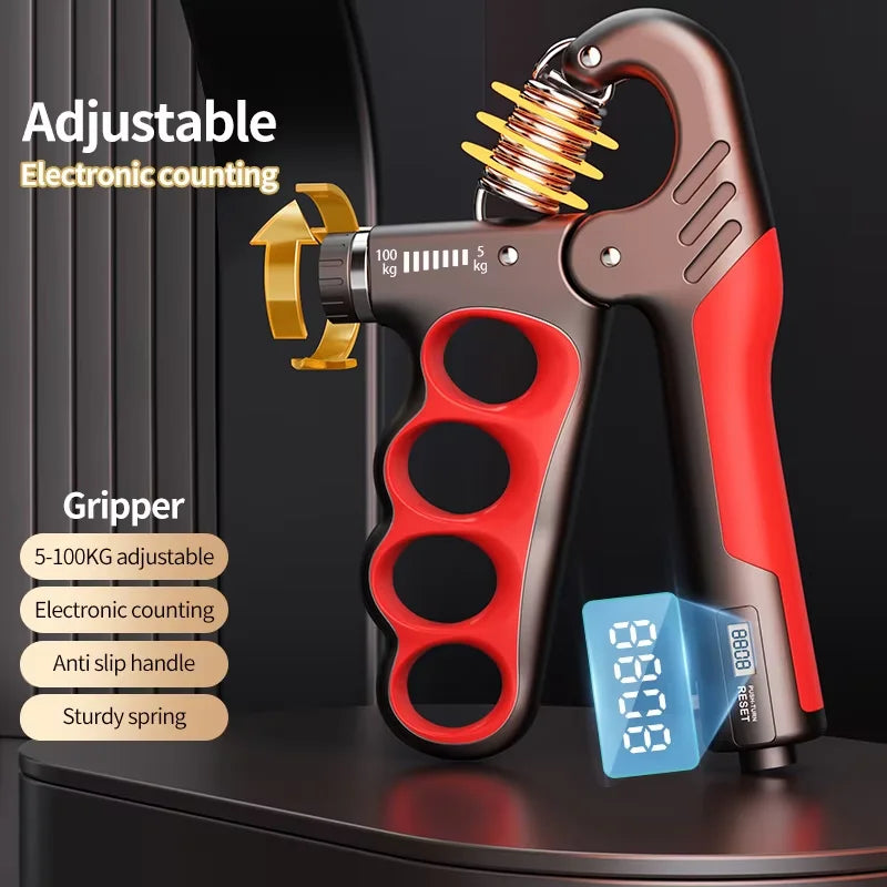 5-100Kg Adjustable Heavy Gripper Fitness Hand Exerciser Wrist Training Increase Strength Spring Finger Pinch Carpal Expander
