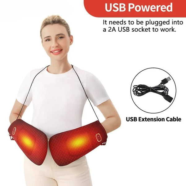 Heated Gloves Electric Heating Fast Pain Relief Hand Massage Pad Hand Wrist Fingers Brace Muscle Relaxation