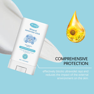 Children's Mild Sunscreen Stick Refreshing Not Irritating SPF 50+ Prevent UVA/UVB Sunburn Moisturize Children Nourish Sunscreen