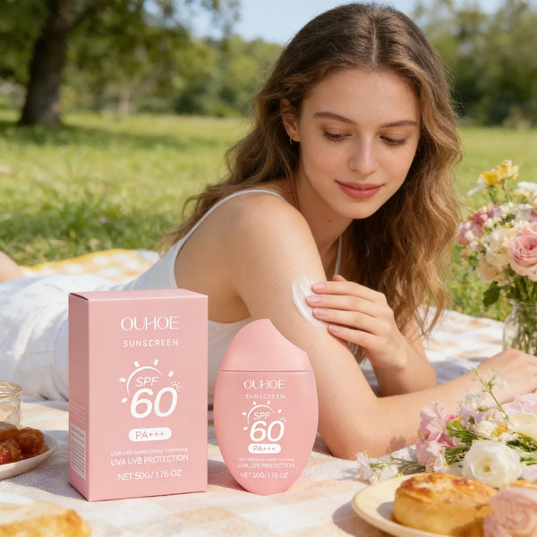Moisturizing Brighten Sunscreen Cream Spf50+ Uv Protection Deep Nourishing Non Greasy Even Skin Tone Long Lasting Daily Sun Care