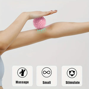 Spiky Massage Balls for Feet, Back, Hands, Muscles - Firm, Medium and Soft Spiked Massager Rollers for Plantar, Exercise