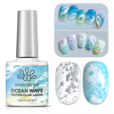 10ml White Ocean Wave Watercolor Nail Gel Polish 3s Spreading White Bubble Lace Design Nail Art Varnish Soak Off UV LED Nail Art