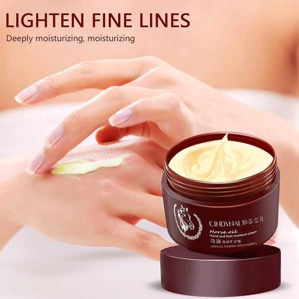 Horse Oil Skin Restoration Cream,110g Repair Hand Cream, Moisturizing Foot Cream,Foot Repair Cream,Anti Foot Cream for Women Men